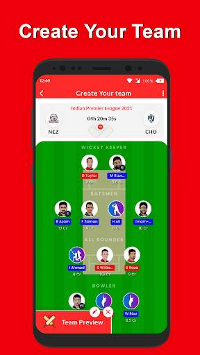 11app - Teams for Dream11, My11circle & Myteam11 screenshot 2