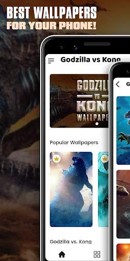 Godzilla VS Kong Wallpaper 2021 - King of Monsters screenshot 1