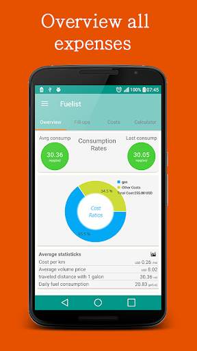 Fuel log & Cost Tracking app screenshot 4
