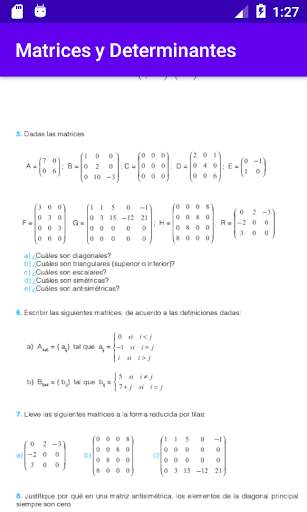 Matrices y Determinantes screenshot 5