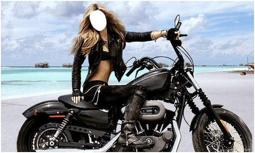 Women Bike Photo Montage New screenshot 1