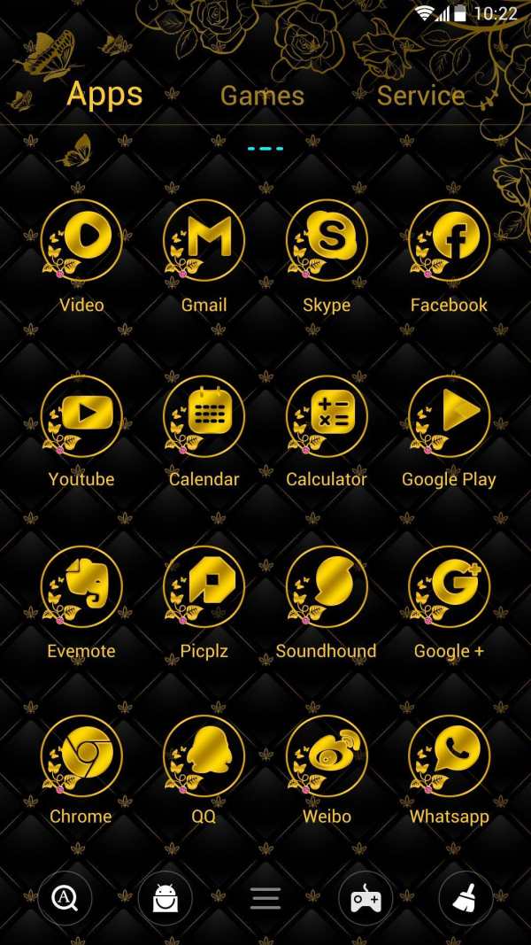 Black Gold  Go Launcher Theme screenshot 2