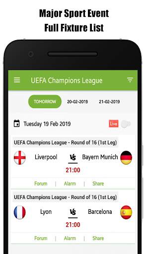Live Sports TV Guide - Free TV Channels Frequency screenshot 2