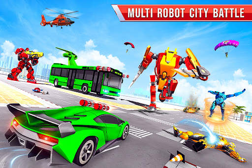 Flying Bus Robot Car Transform screenshot 2