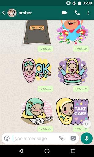 Hijab Girl Stickers for WhatsApp 2019 free Sticker screenshot 7