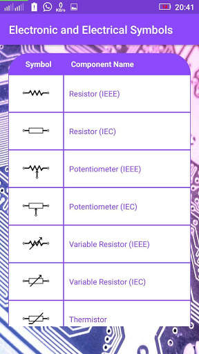 Electronic And Electrical Symbols скриншот 3