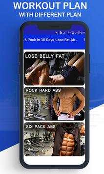 6 Packs In 30 Days - Lose Fat ABS Workout 1 تصوير الشاشة