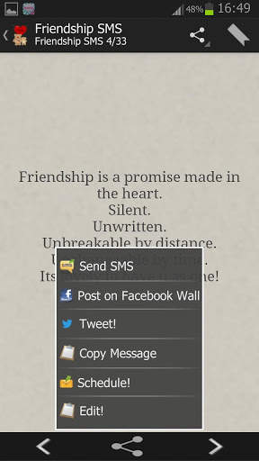 All In One SMS Library Quotes and Status 5 تصوير الشاشة
