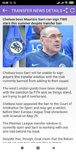 Transfer News for Chelsea screenshot 2