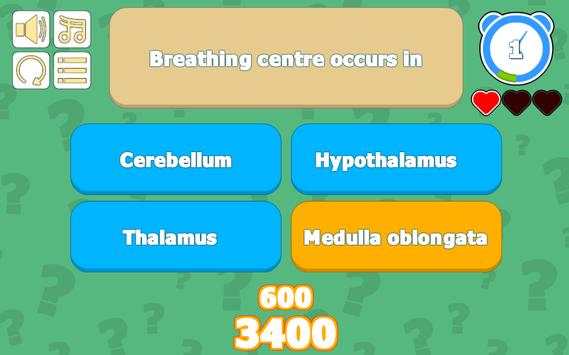 Human Biology Quiz screenshot 3