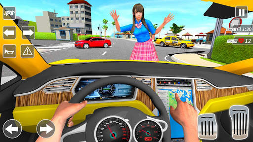 Taxi Driving Simulator City Car New Games 2021 screenshot 9