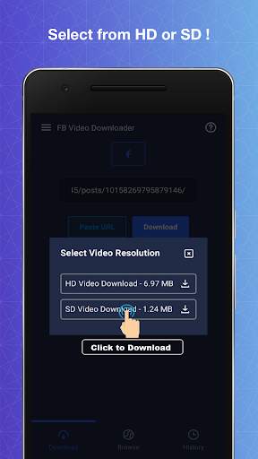 Video Downloader For Facebook- Download & Share screenshot 2