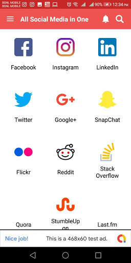 ALL SOCIAL MEDIA IN ONE APP - The Multi-Site App screenshot 1