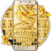 Silk Golden Bow Keyboard Theme icon