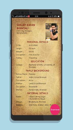 Biodata Maker screenshot 5