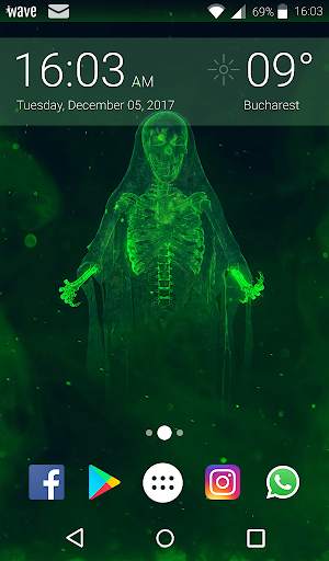 Ghost Animated Keyboard   Live Wallpaper screenshot 6