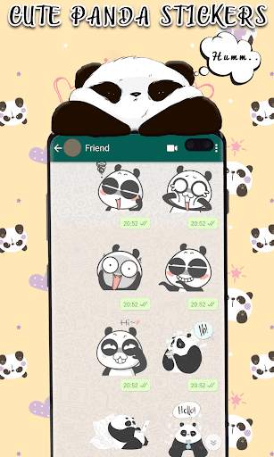 Animated Panda Stickers For Whatsapp 2021 screenshot 6