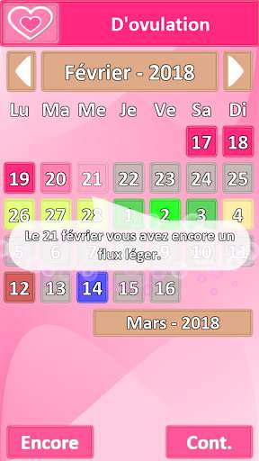 Application d'ovulation française screenshot 3
