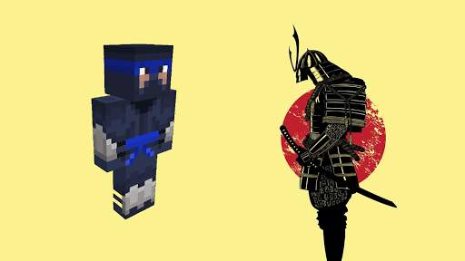 Ninja and samurai mod for Minecraft PE screenshot 2