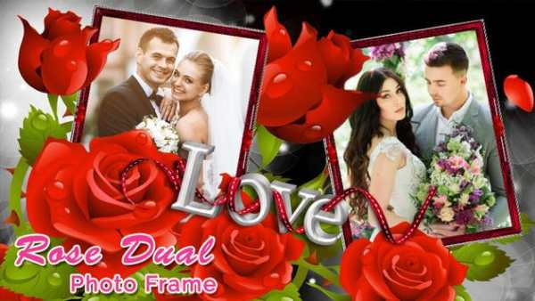 Rose Dual Photo Frame Editor 3 تصوير الشاشة