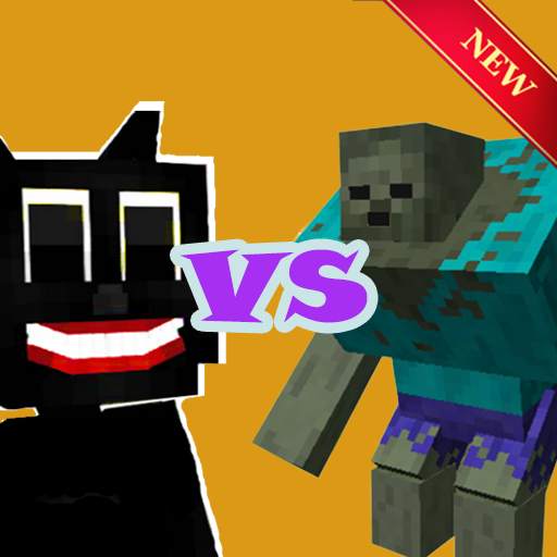 Cartoon Cat vs Zombies - Stickman Fighter screenshot 1