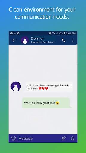 Clean Messenger: A Messenger App screenshot 1