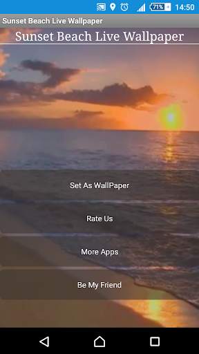 Sunset Beach Live Wallpaper screenshot 4