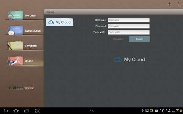 ThinkFree Mobile for Zimbra screenshot 7
