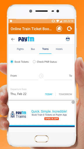 Online Train Ticket Booking screenshot 2