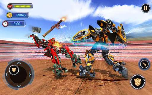 US Robot Car Transform - Police Robot Fighting screenshot 15