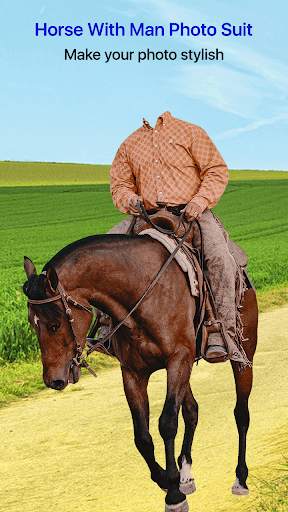 Horse With Man Photo Suit screenshot 2