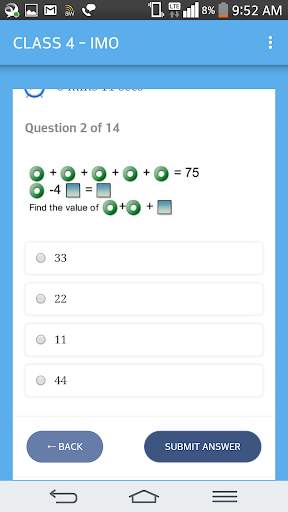 CLASS 4 - IMO [MATHS OLYMPIAD] screenshot 1