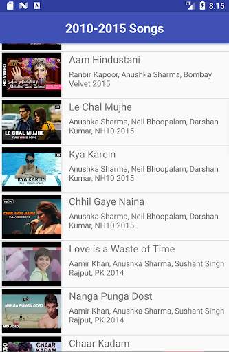 Anushka Sharma Video Songs Lyrics screenshot 3