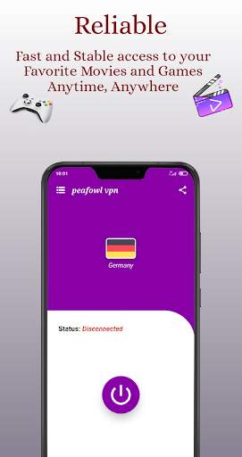 Peafowl VPN – Free and Unlimited VPN Proxy Master screenshot 1