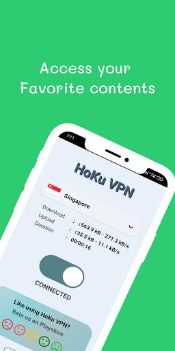 HoKu VPN : Fast, Free and Secure screenshot 2