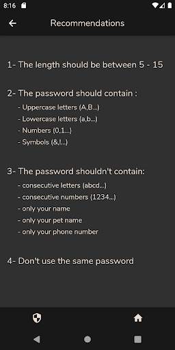 Password Power: maker and strength detector screenshot 2