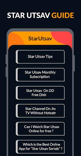 Star Utsav TV Channel Serial Guide screenshot 1