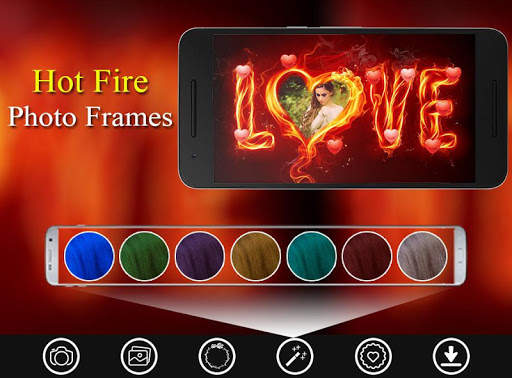Hot Fire Photo Frames Effects Editor HD 2018 screenshot 4