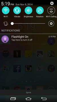 Home Screen Flashlight screenshot 2