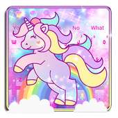 Clavier mignon licorne rose on 9Apps