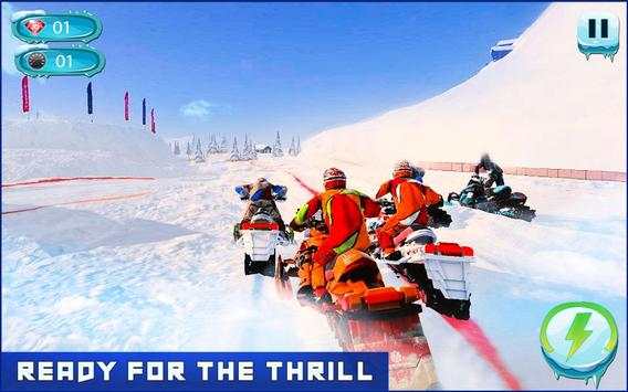 Snow mobile Racing - Offroad action screenshot 2