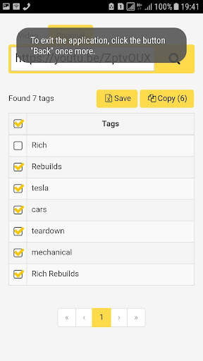 Get Tags of Video or Channel by the Link screenshot 8