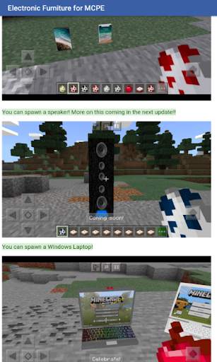 Electronic Furniture Add-on for Minecraft PE screenshot 1