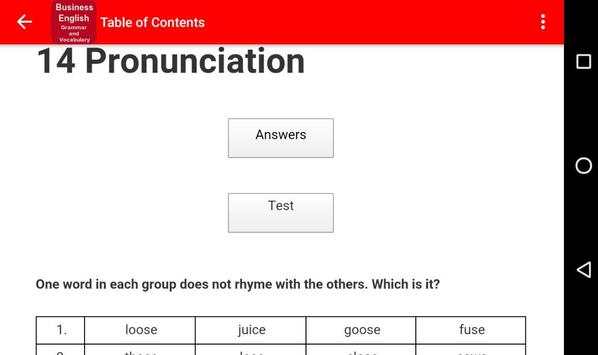 Business English G & V...Trial 11 تصوير الشاشة