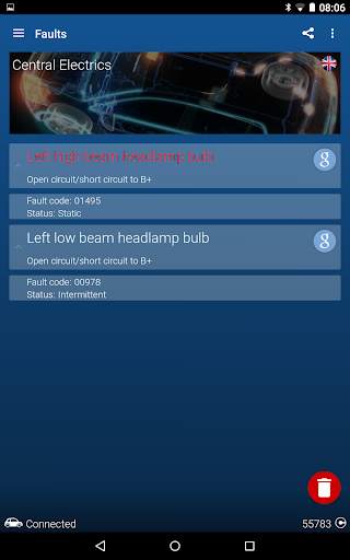 OBDeleven VAG car diagnostics screenshot 11