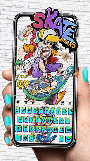 Graffiti Skater कीबोर्ड पृष्ठभूमि स्क्रीनशॉट 1