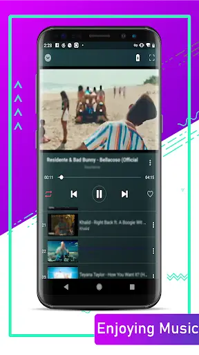 Glow Music - easy music player screenshot 1