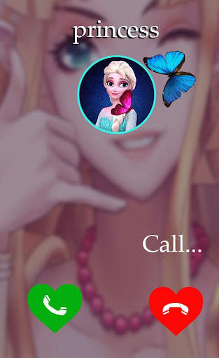 fake call princess prank Simulator screenshot 1