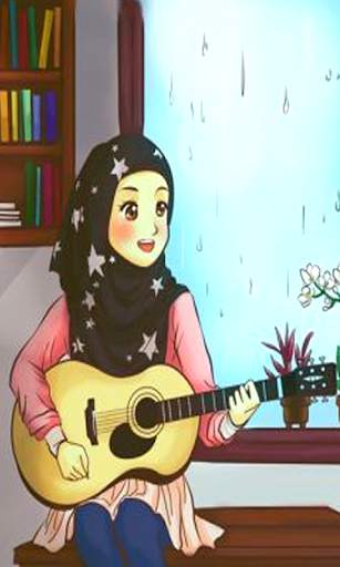 Hijab Cartoon Muslimah Wallpapers screenshot 9