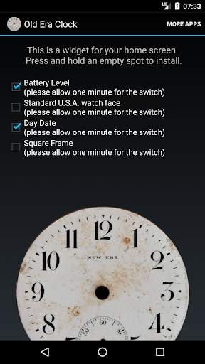 Old Standard Watch Face 2 تصوير الشاشة